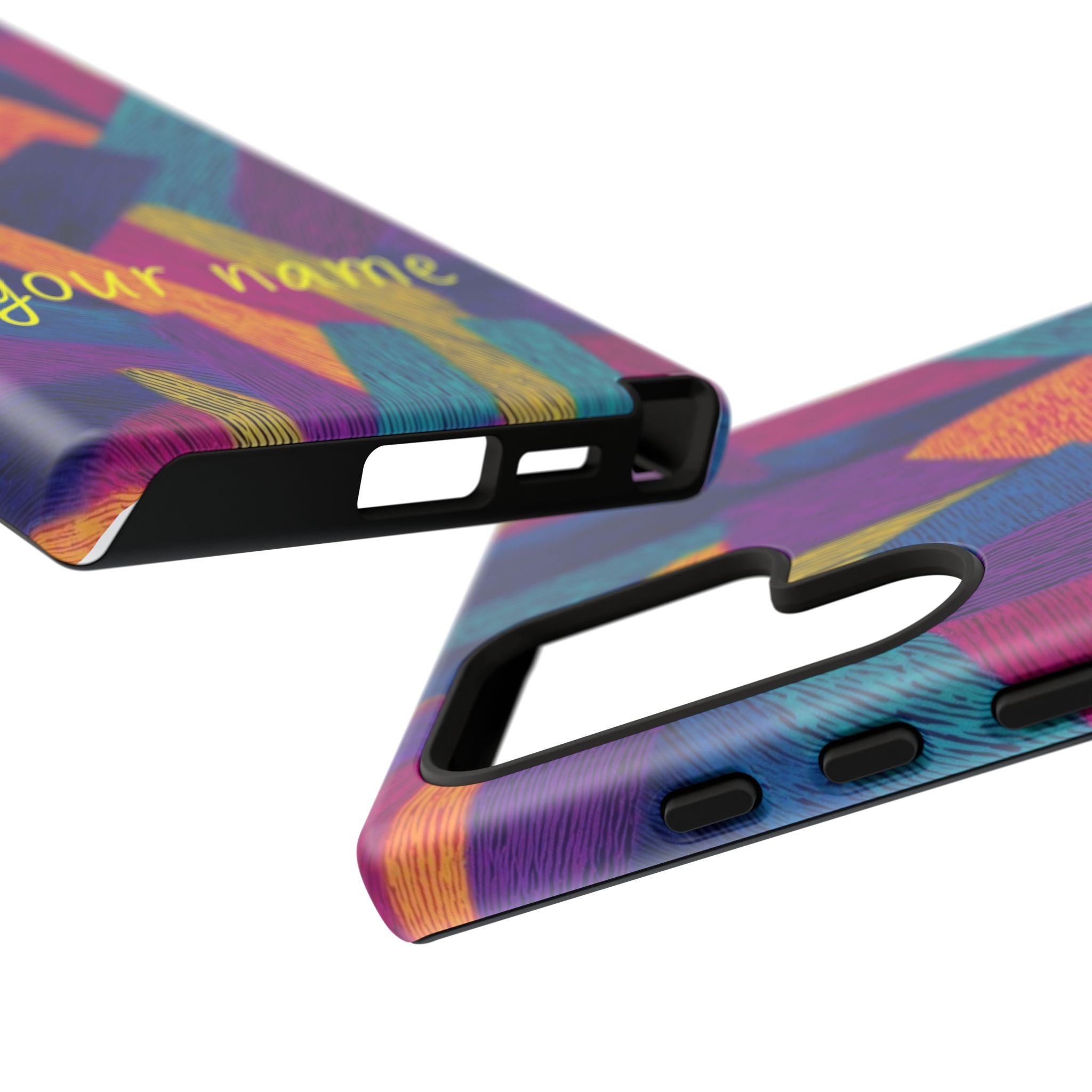 Personalized Colorful Abstract Phone Case — Custom 'your name' Design