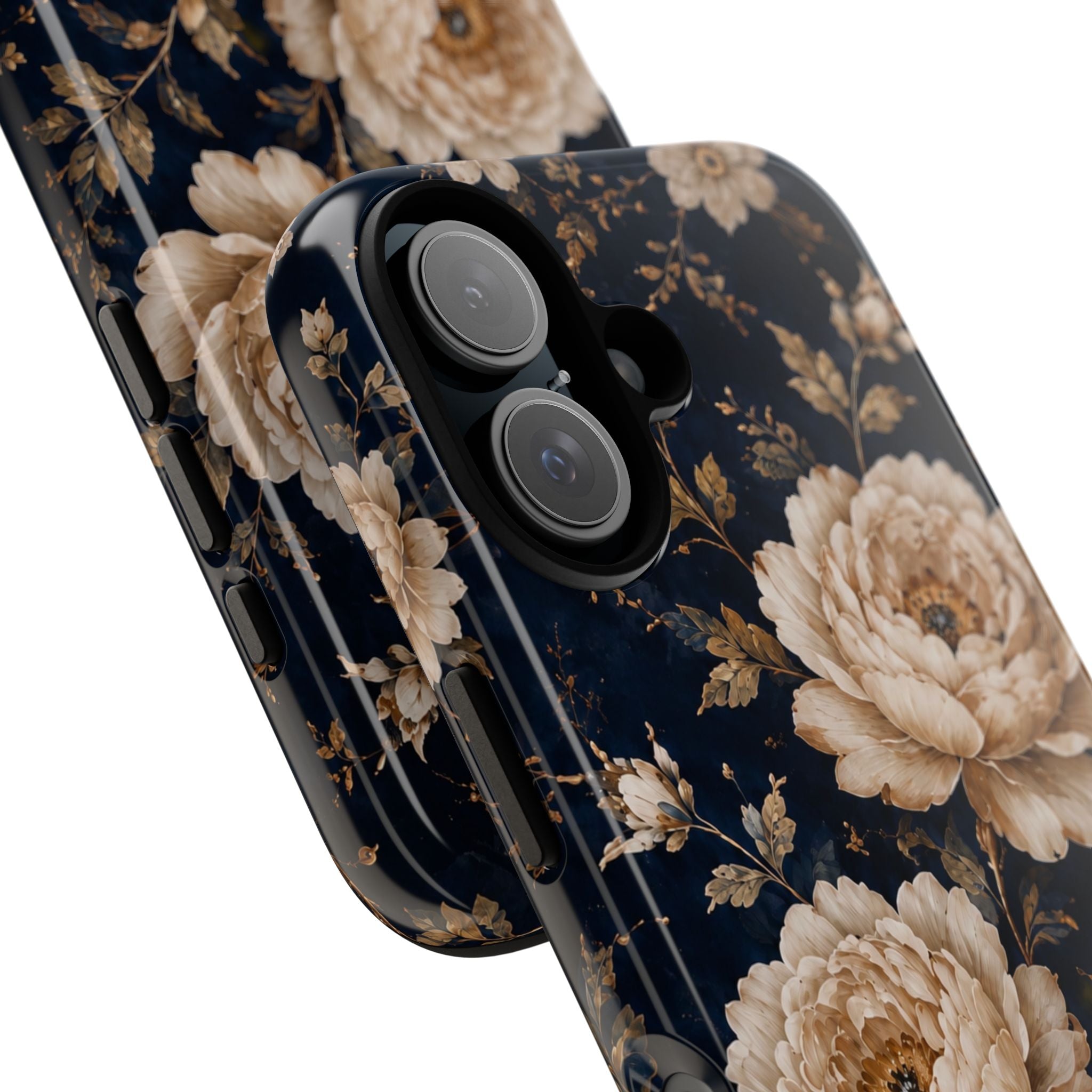 Floral Phone Case — Personalized Vintage Rose Protective Case