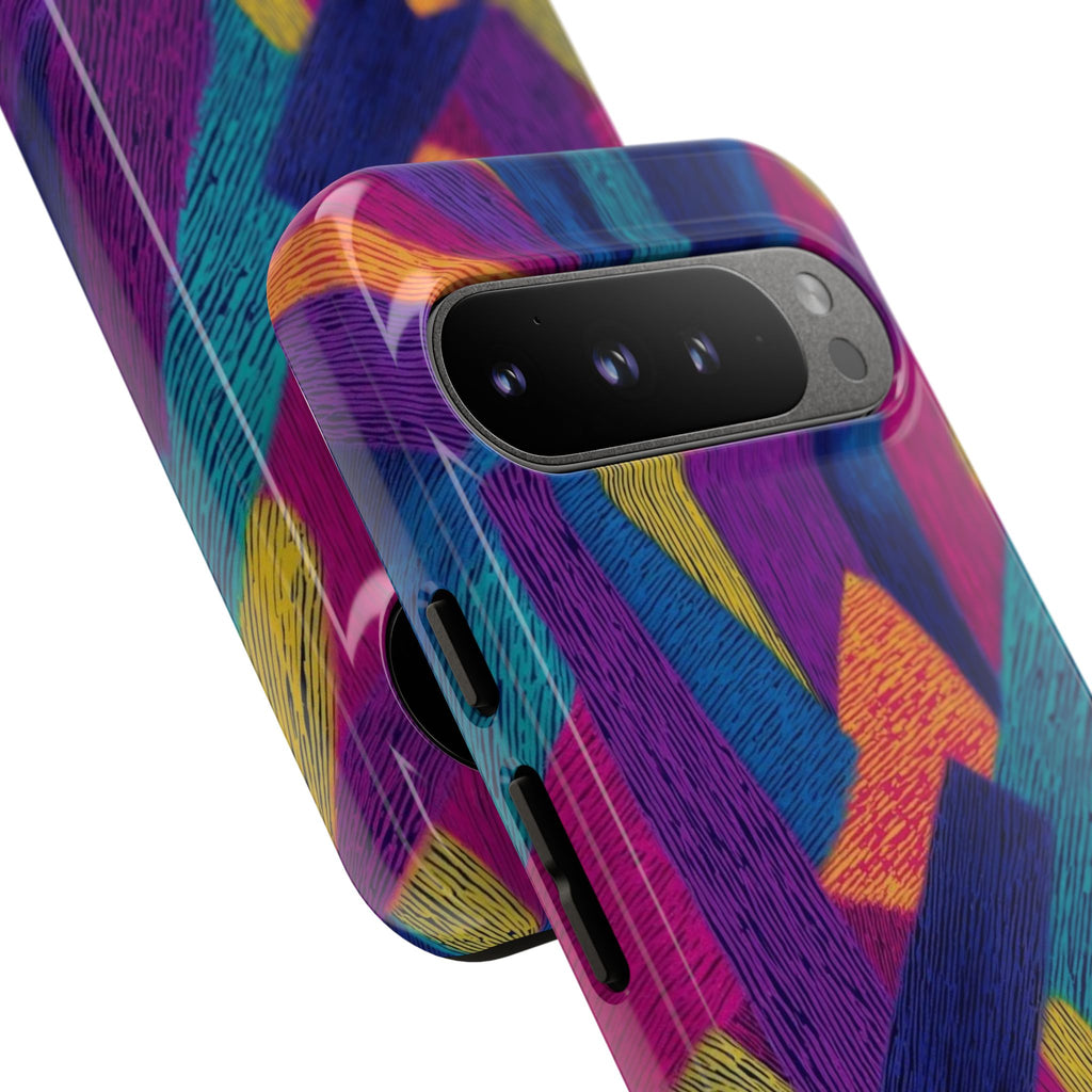 Personalized Colorful Abstract Phone Case — Custom 'your name' Design