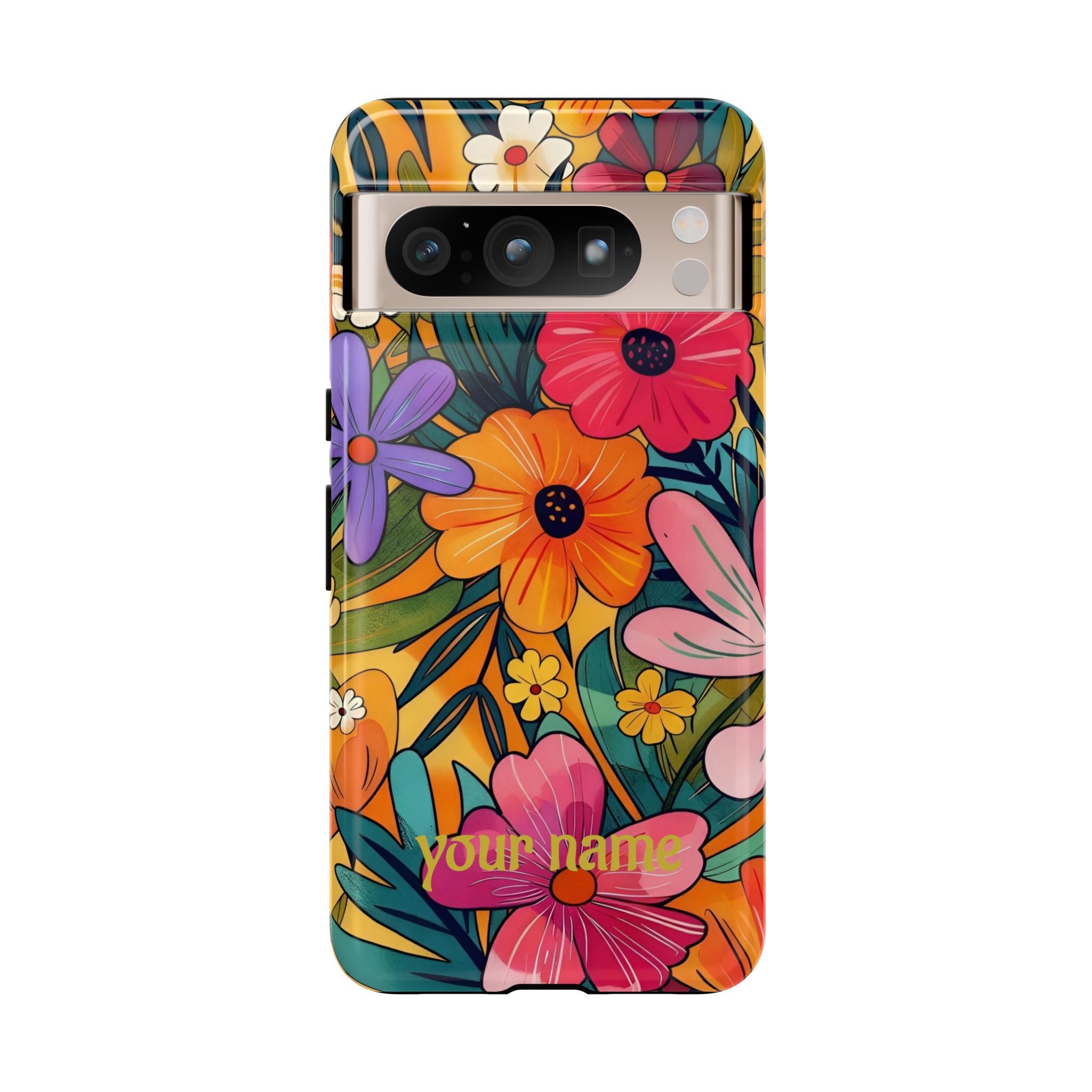Floral Phone Case — Personalized Bright Garden Design