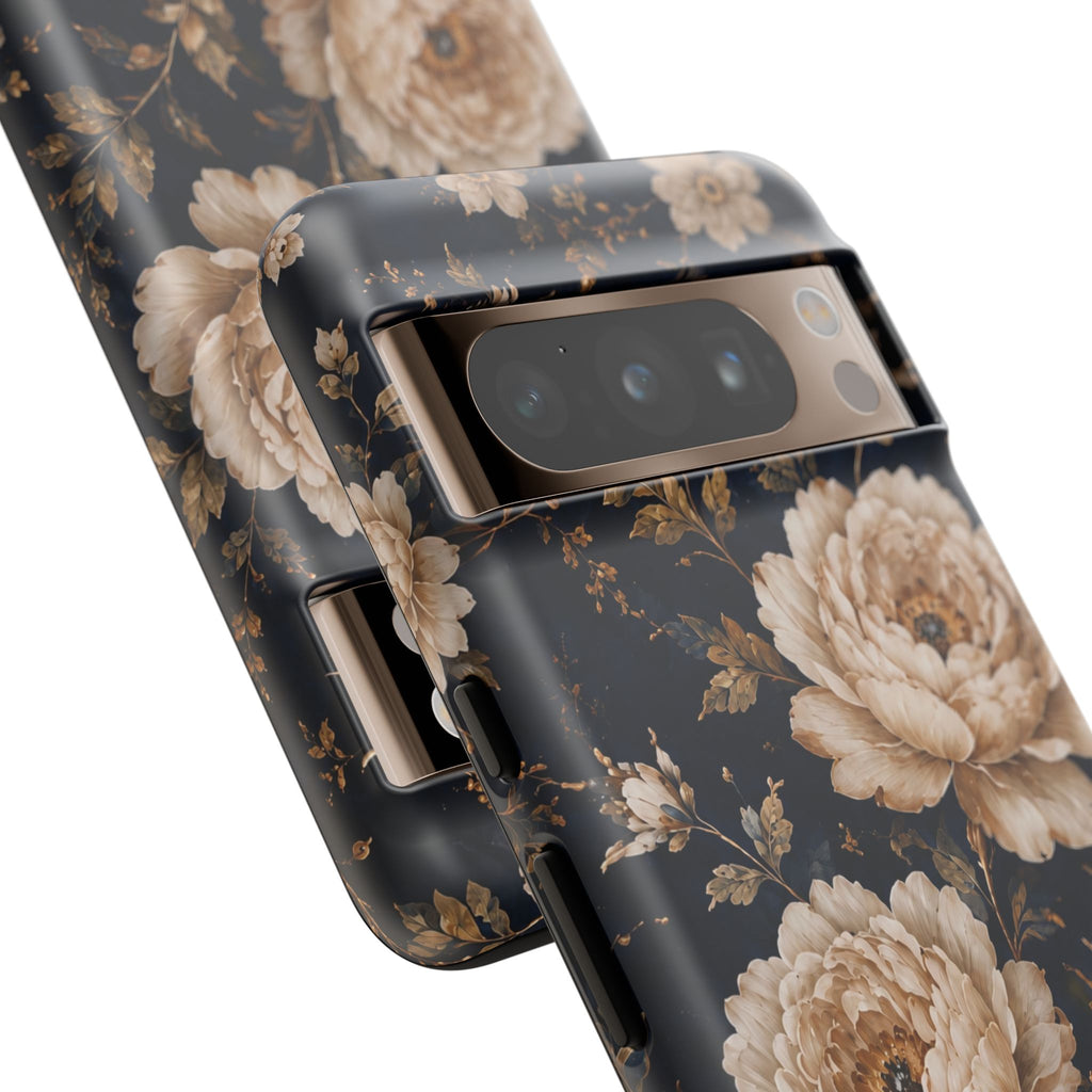 Floral Phone Case — Personalized Vintage Rose Protective Case