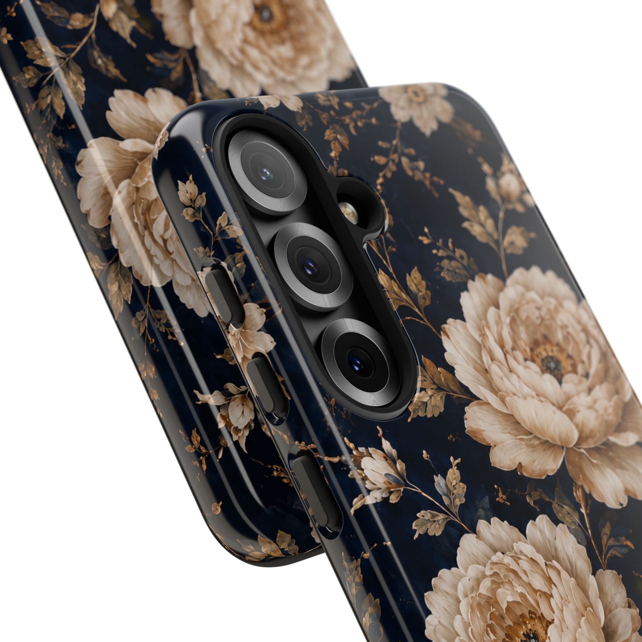 Floral Phone Case — Personalized Vintage Rose Protective Case