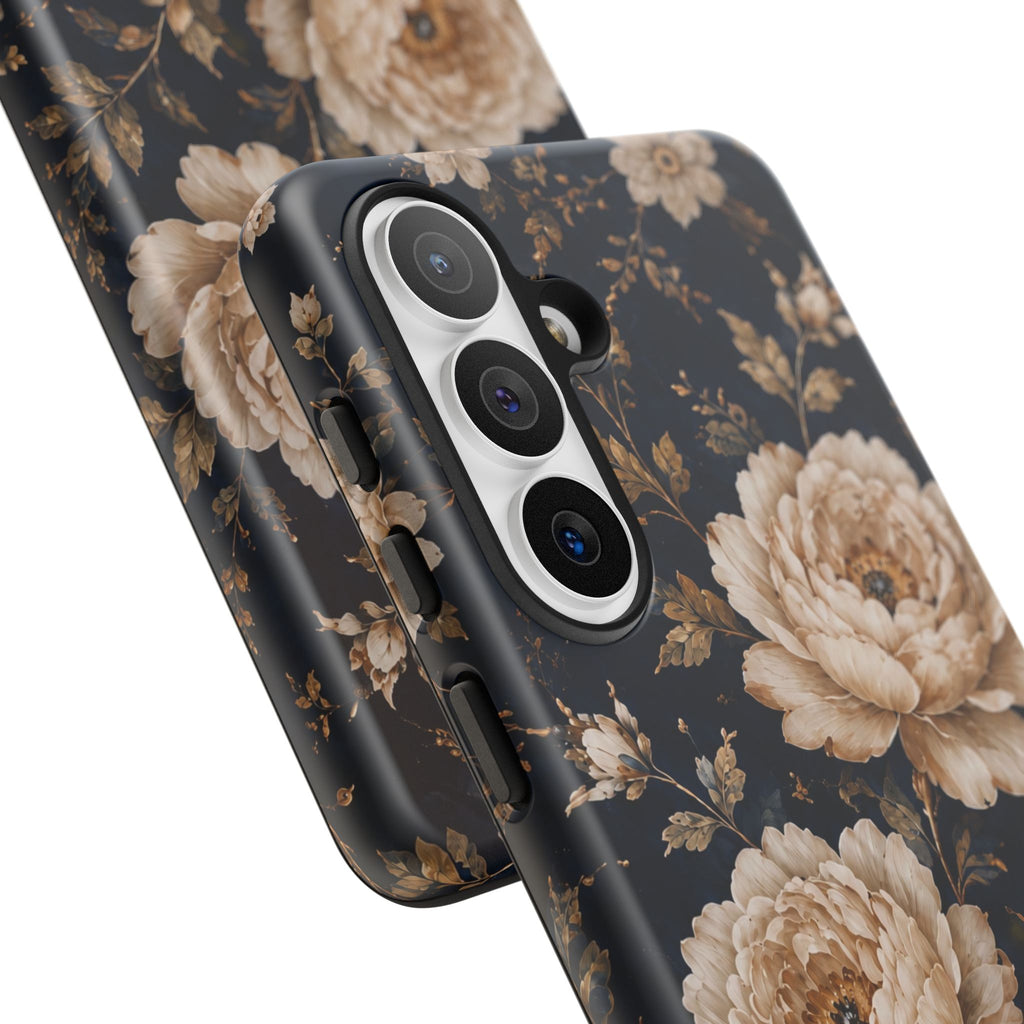 Floral Phone Case — Personalized Vintage Rose Protective Case