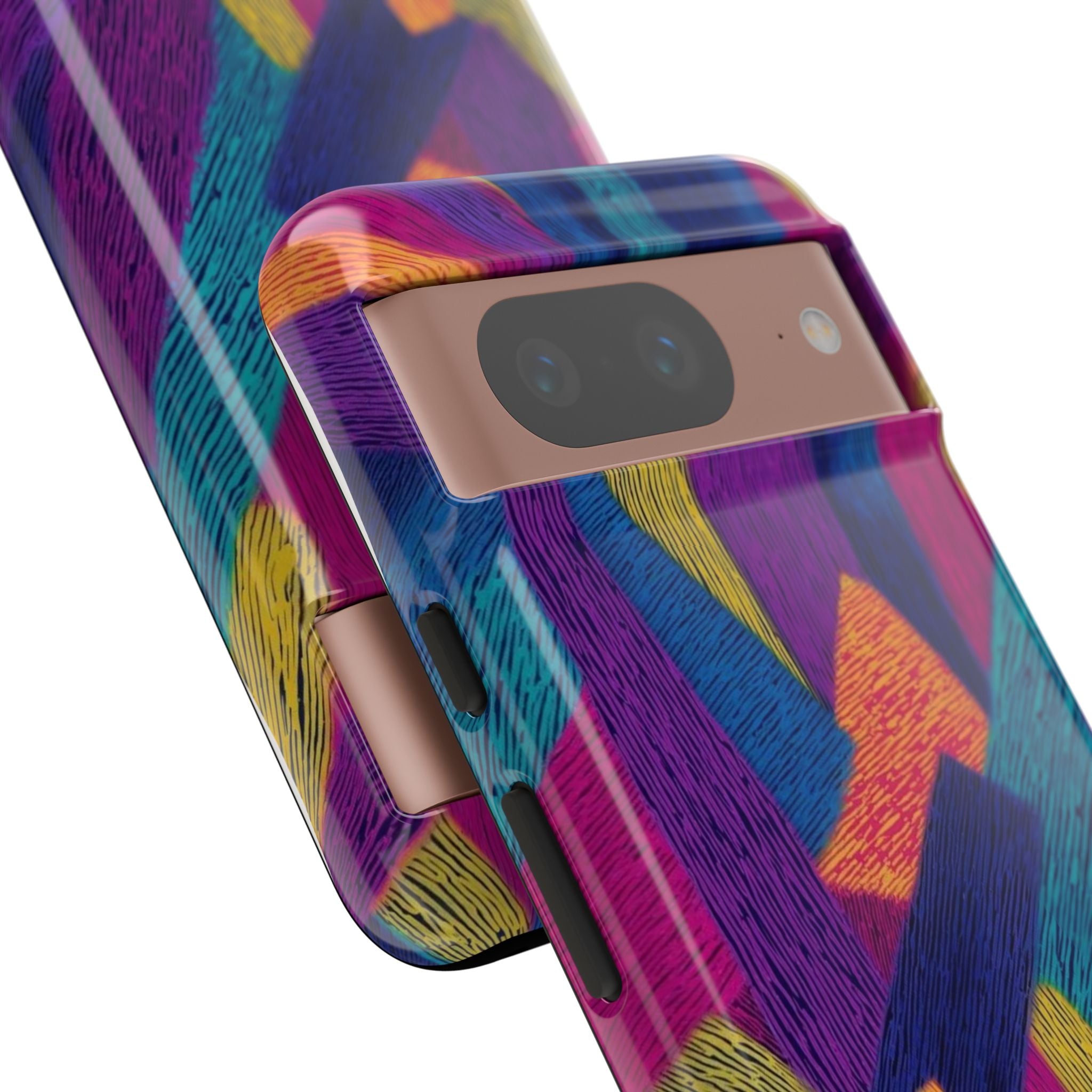 Personalized Colorful Abstract Phone Case — Custom 'your name' Design