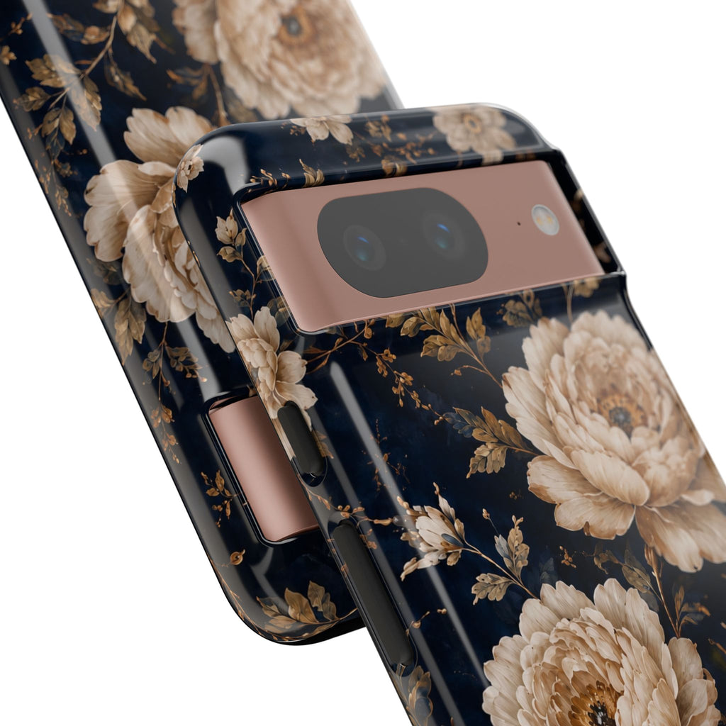 Floral Phone Case — Personalized Vintage Rose Protective Case