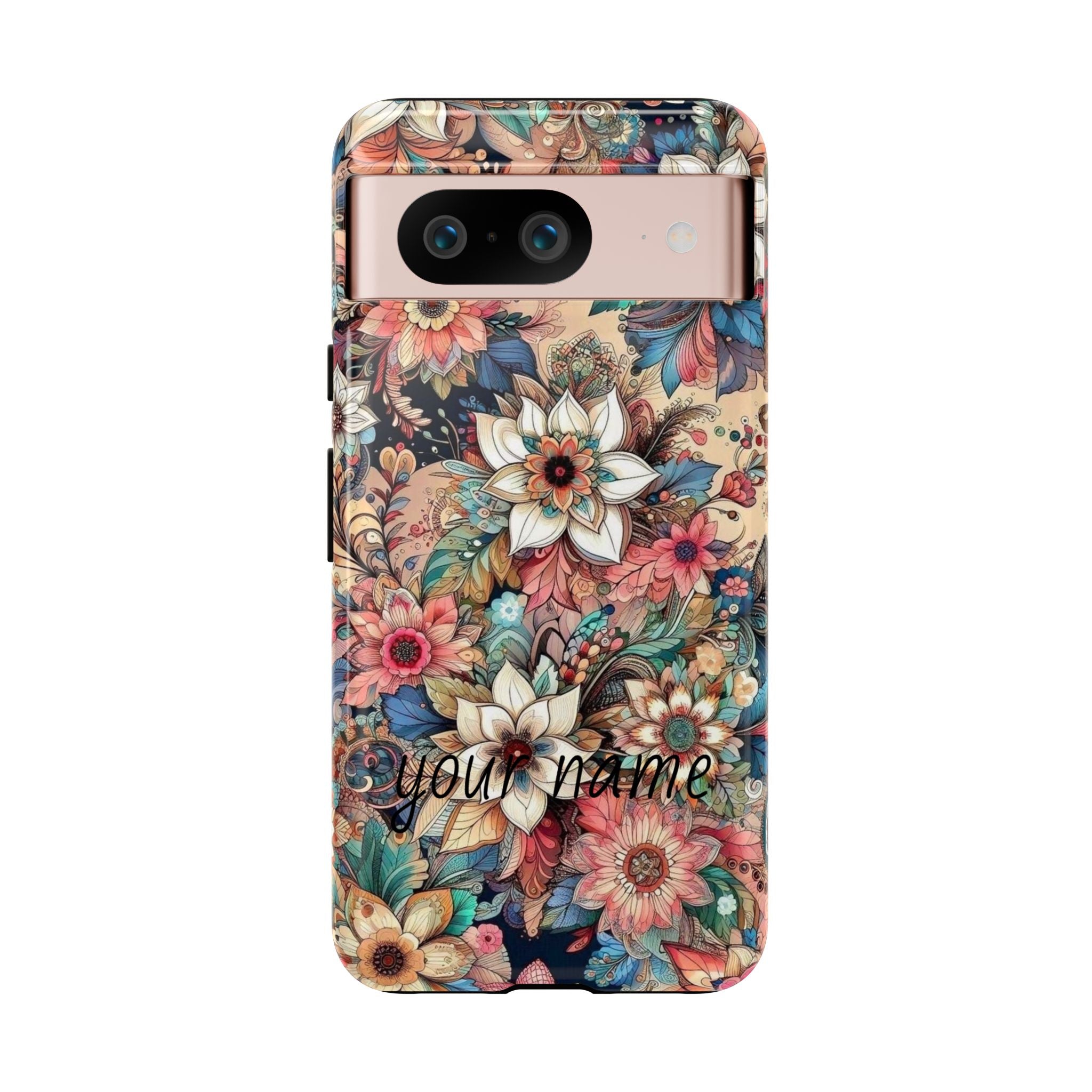 Floral Phone Case – Personalized Vintage Garden Tough Case