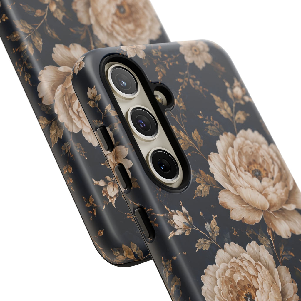 Floral Phone Case — Personalized Vintage Rose Protective Case