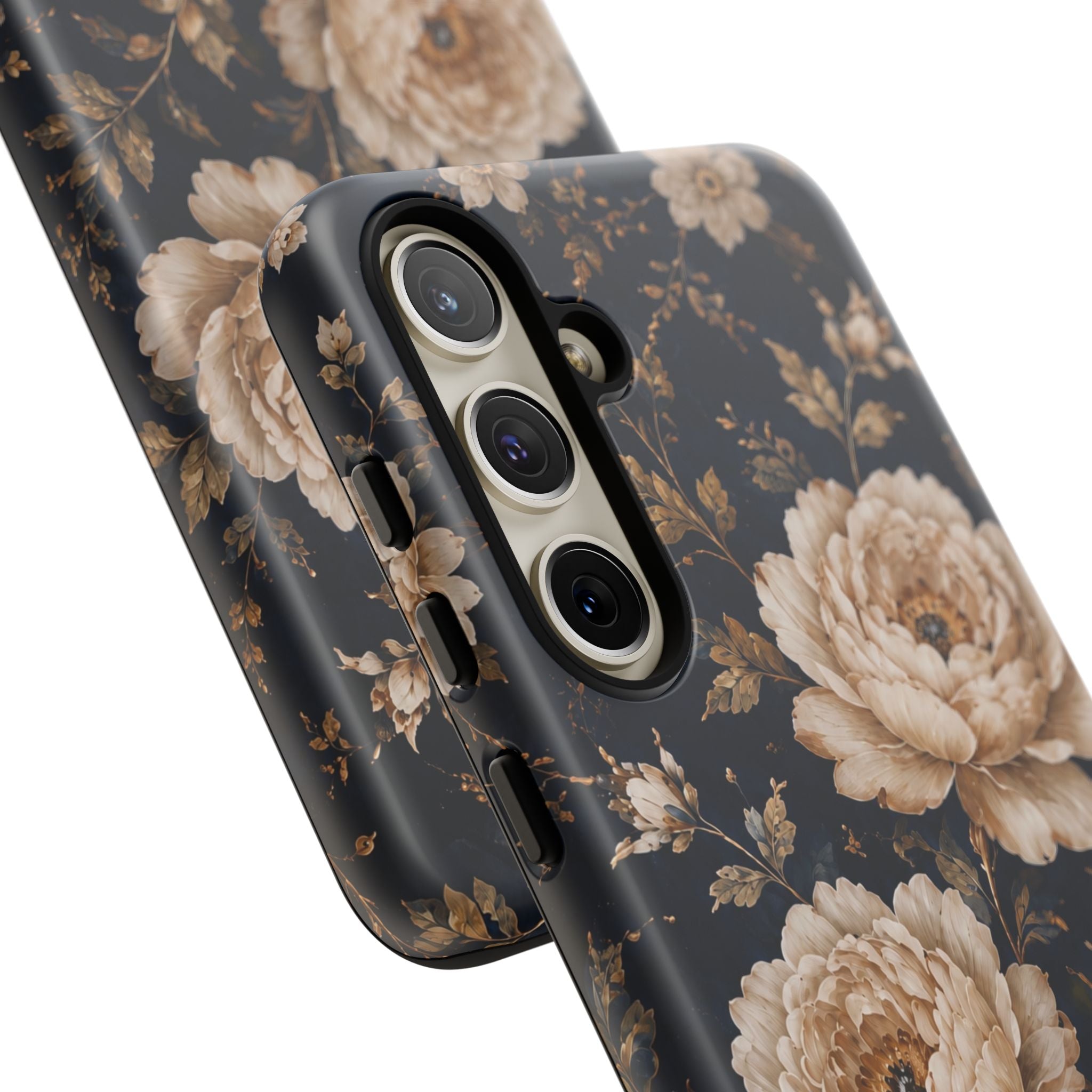 Floral Phone Case — Personalized Vintage Rose Protective Case