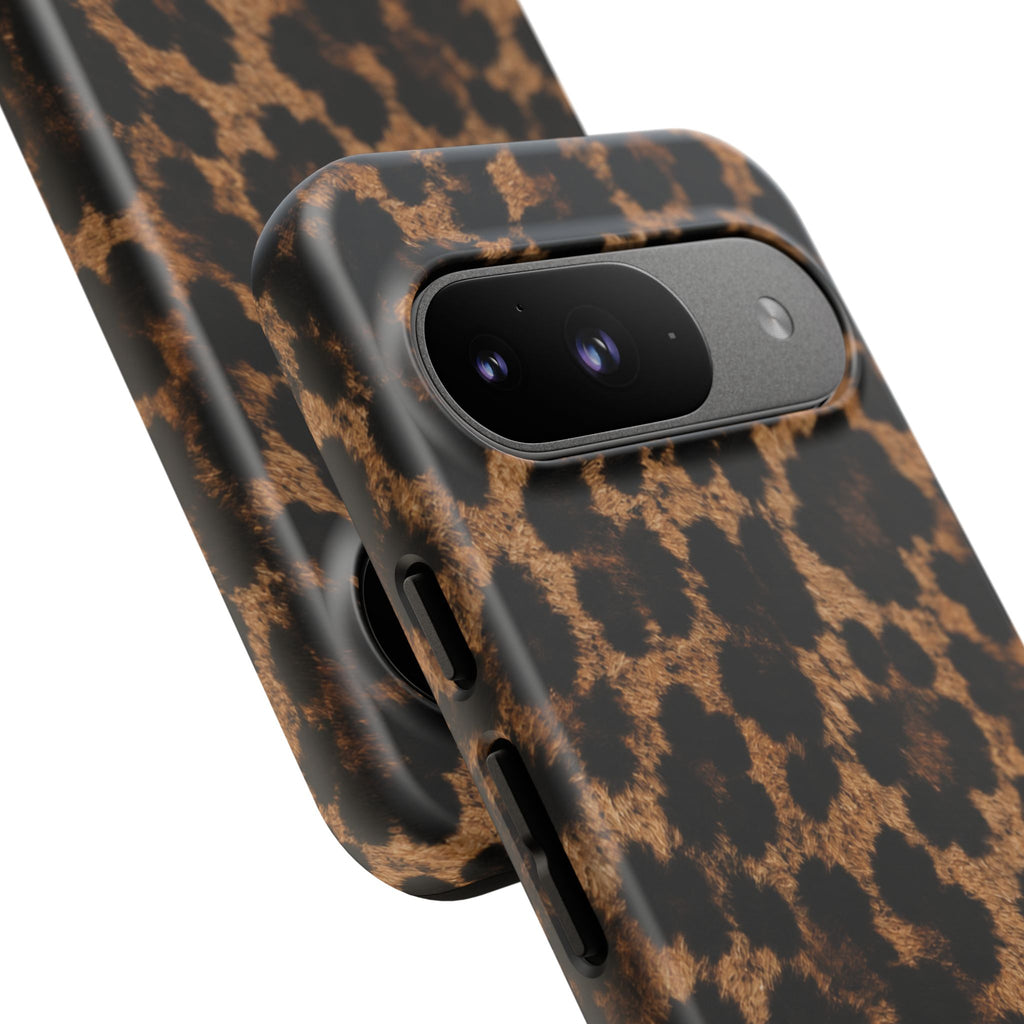 Leopard Print Phone Case — Personalized "your name" Monogram Tough Case