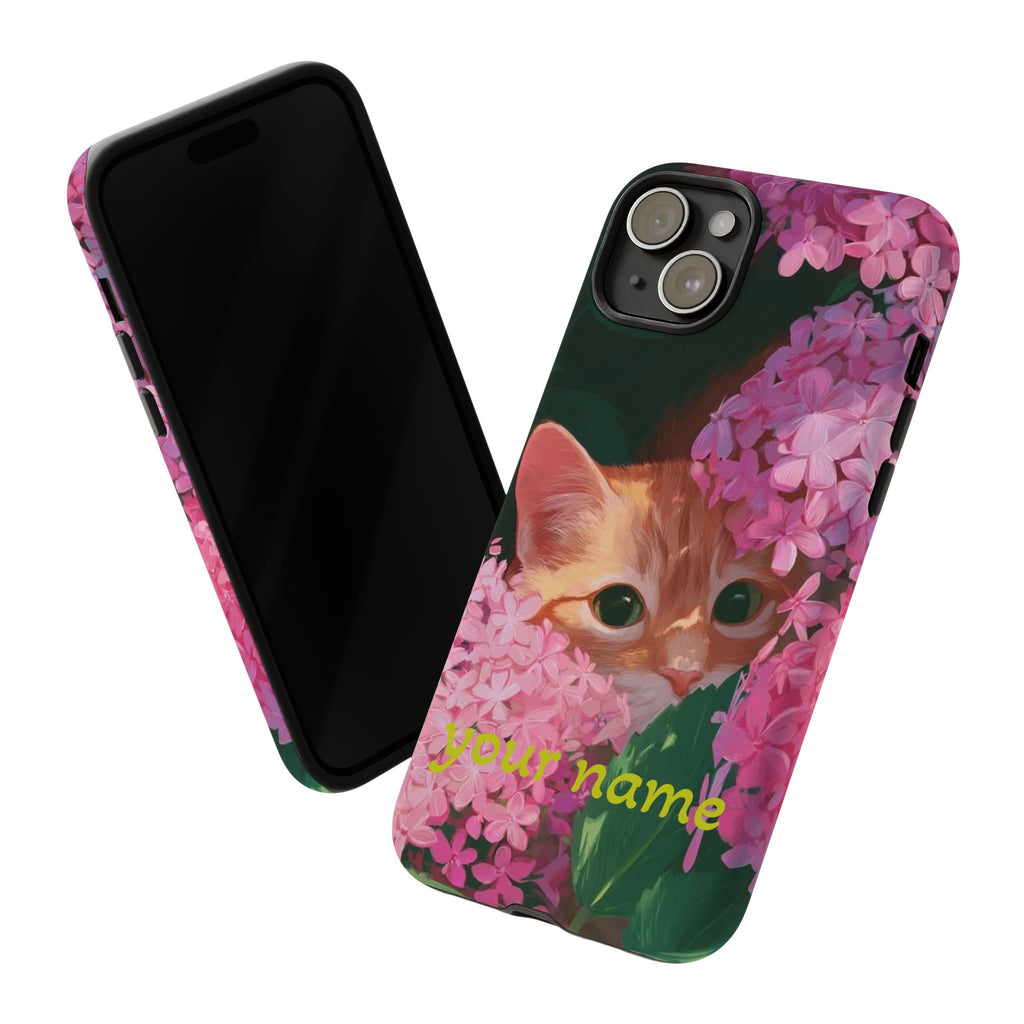 Cat Phone Case — Custom “Your name”