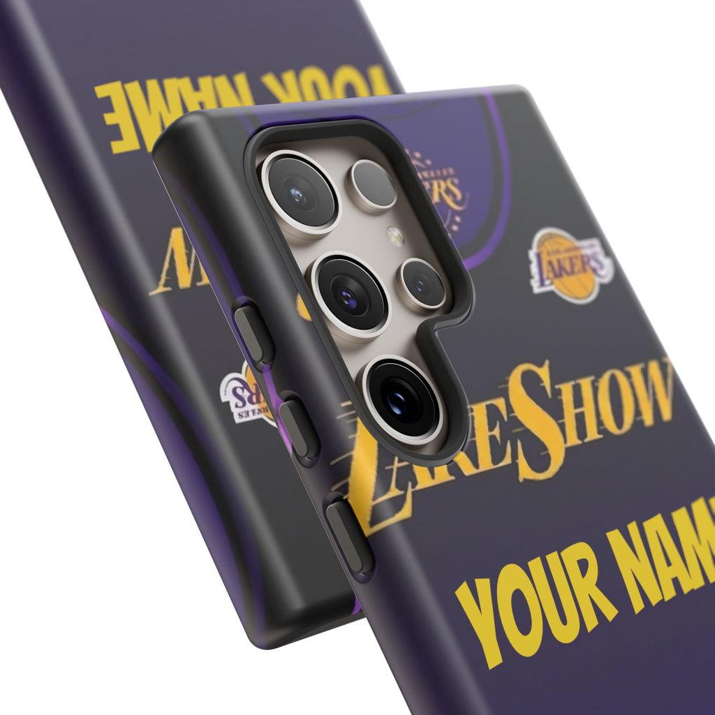 NBA Personalized Phone Case — Custom Name & Number Lakers Tribute