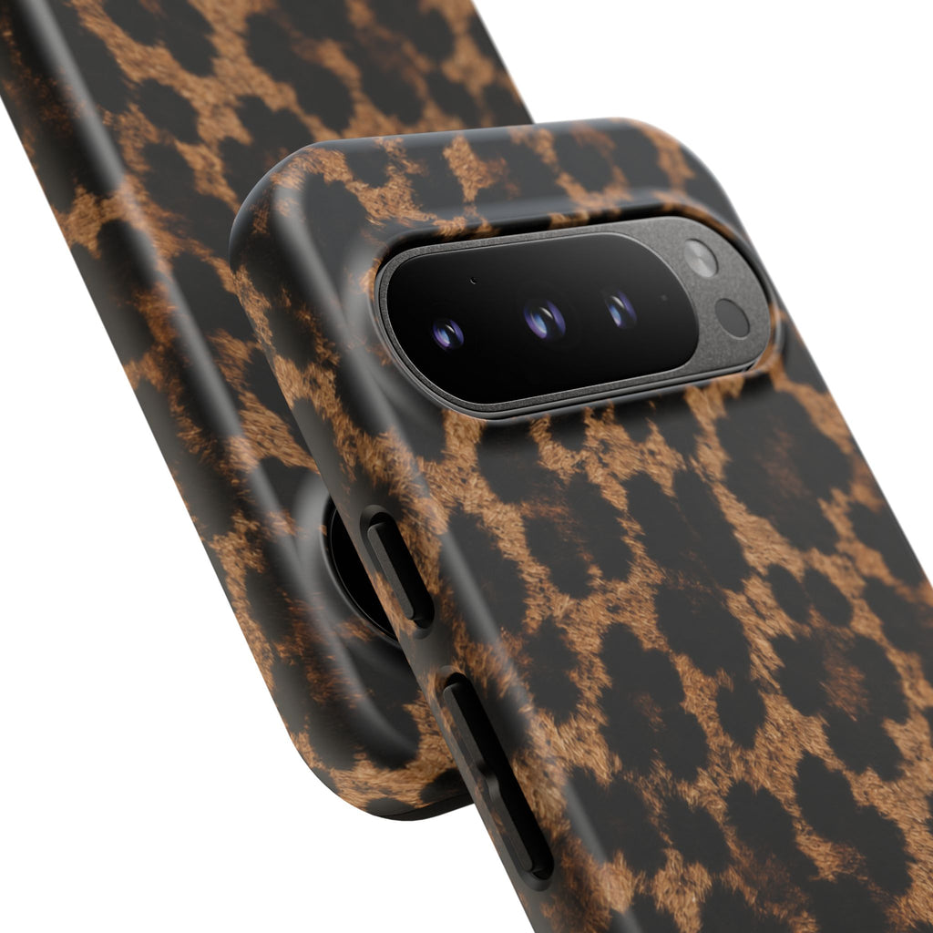 Leopard Print Phone Case — Personalized "your name" Monogram Tough Case