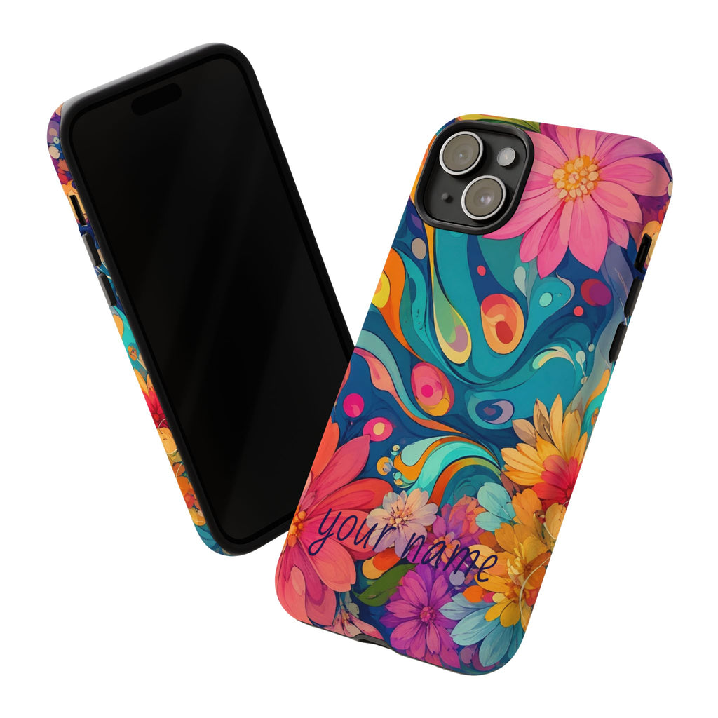 Floral Phone Case — Personalized  Custom “Your name”
