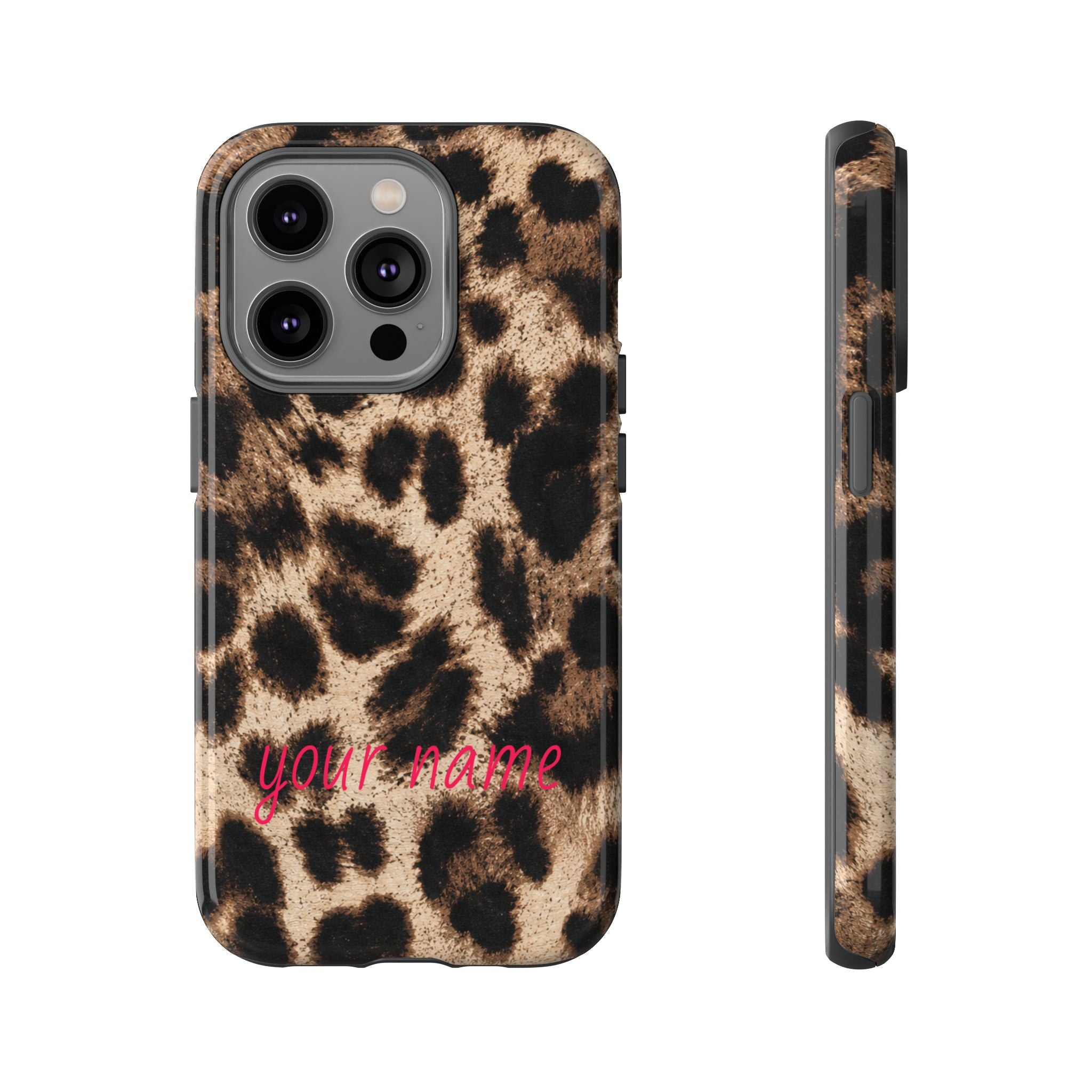 Leopard Print Personalized Phone Case