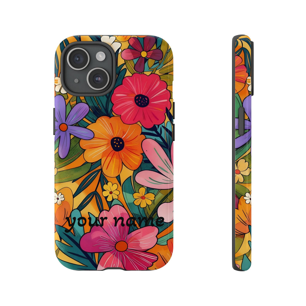 Floral Phone Case — Personalized Bright Garden Design