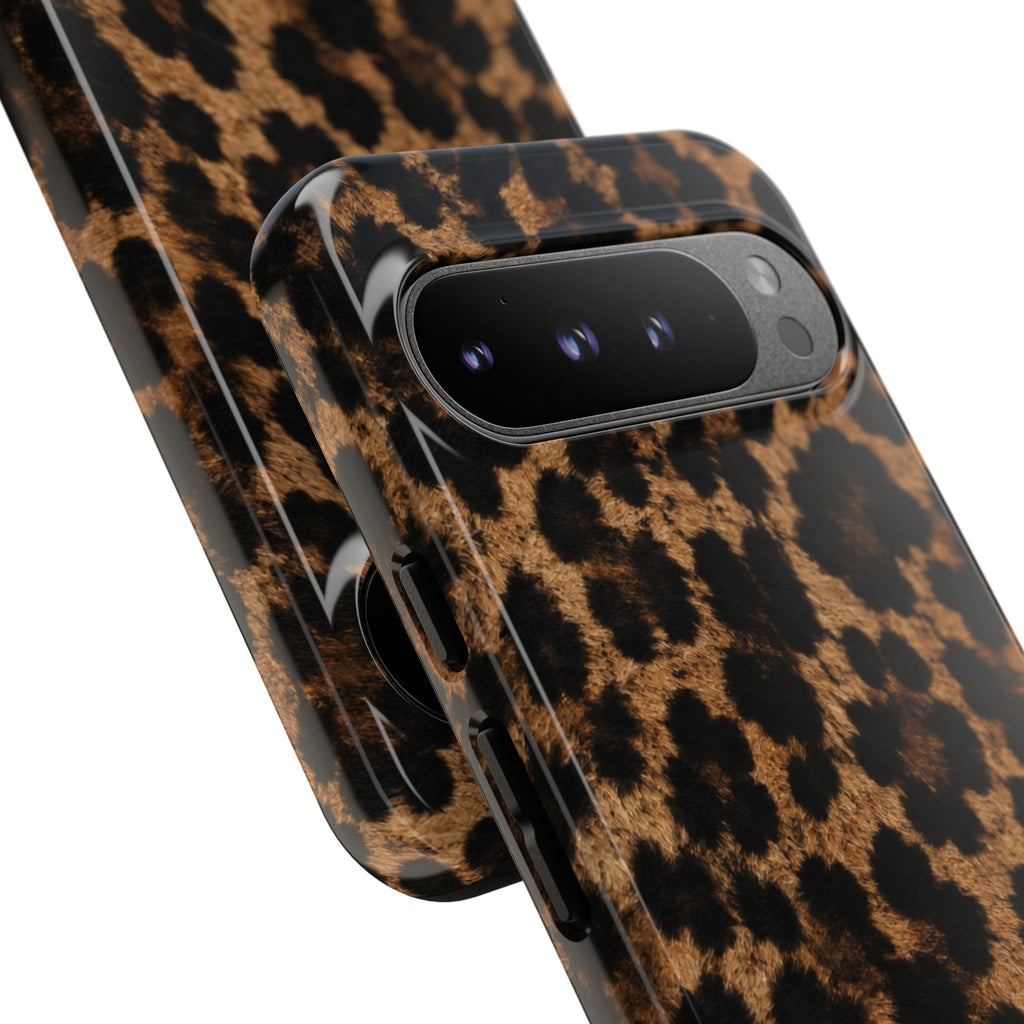 Leopard Print Phone Case — Personalized "your name" Monogram Tough Case