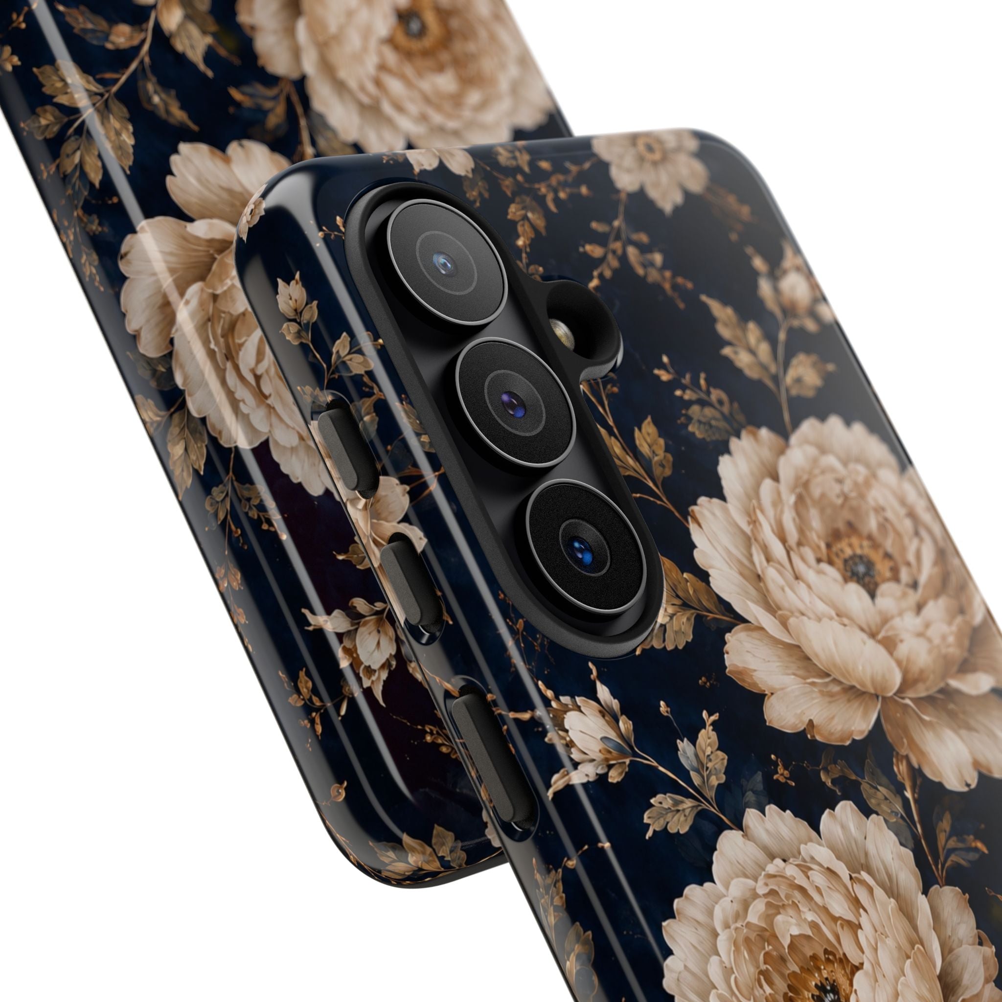 Floral Phone Case — Personalized Vintage Rose Protective Case