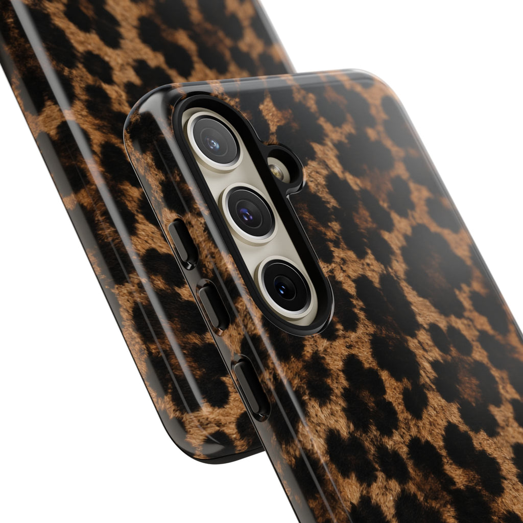 Leopard Print Phone Case — Personalized "your name" Monogram Tough Case