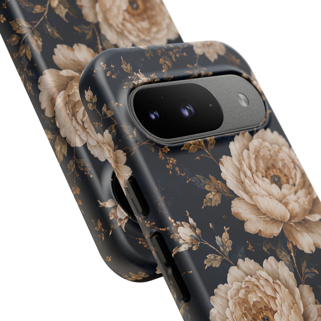 Floral Phone Case — Personalized Vintage Rose Protective Case