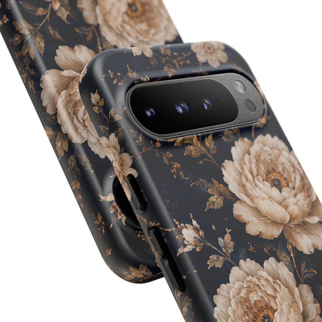 Floral Phone Case — Personalized Vintage Rose Protective Case