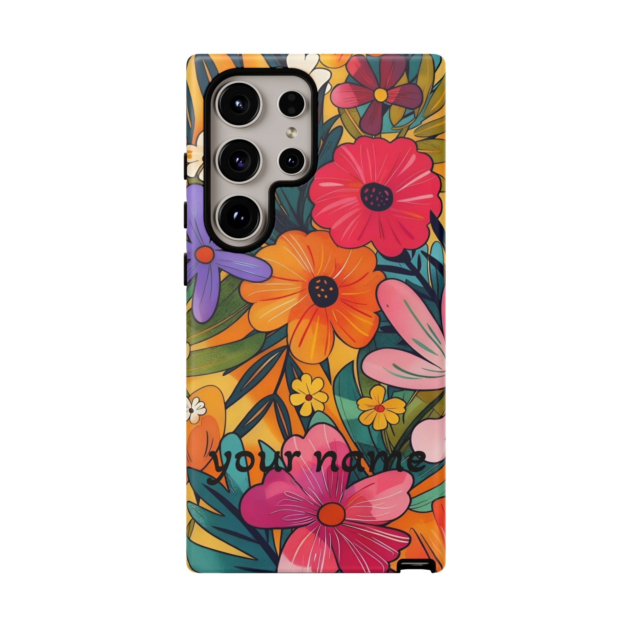 Floral Phone Case — Personalized Bright Garden Design