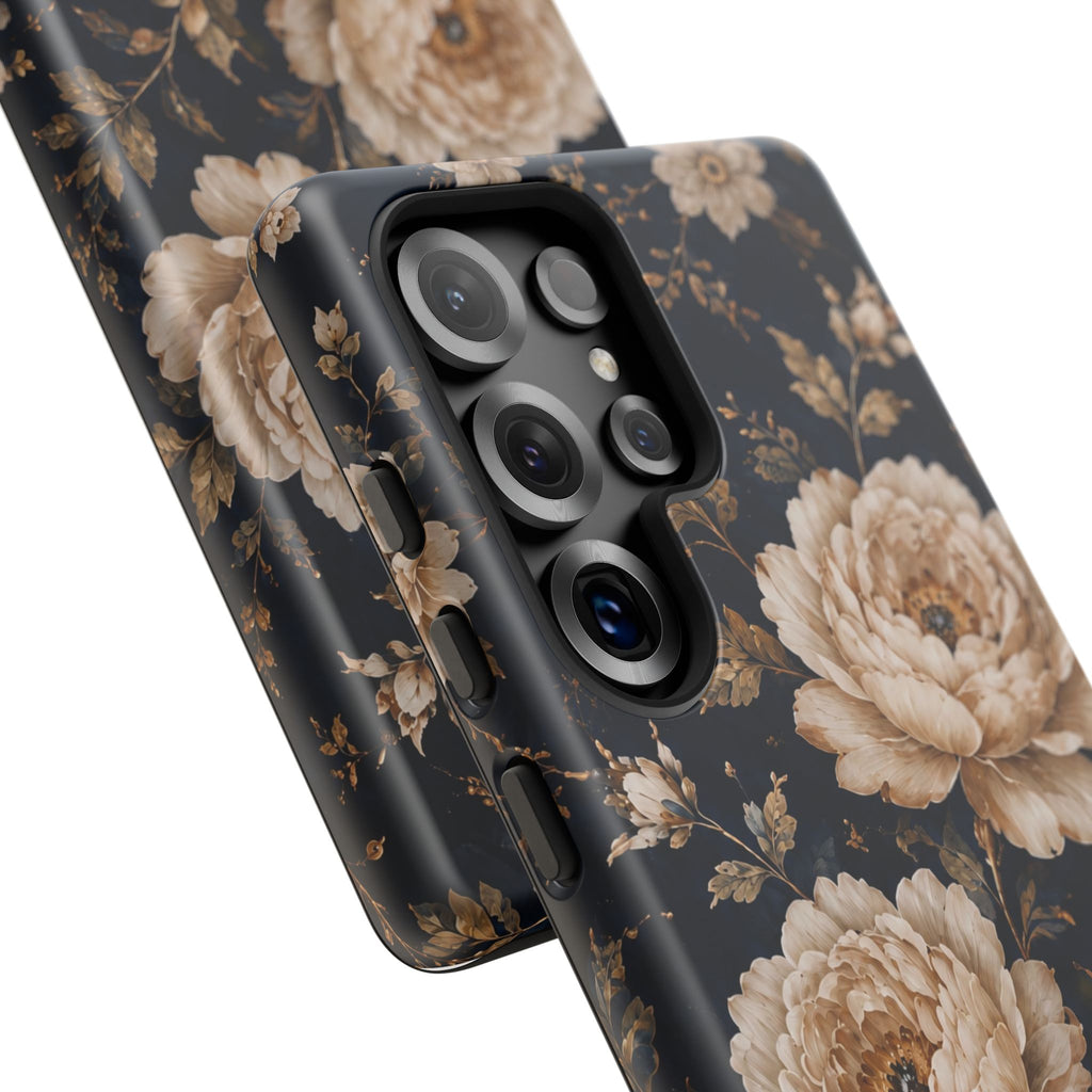 Floral Phone Case — Personalized Vintage Rose Protective Case