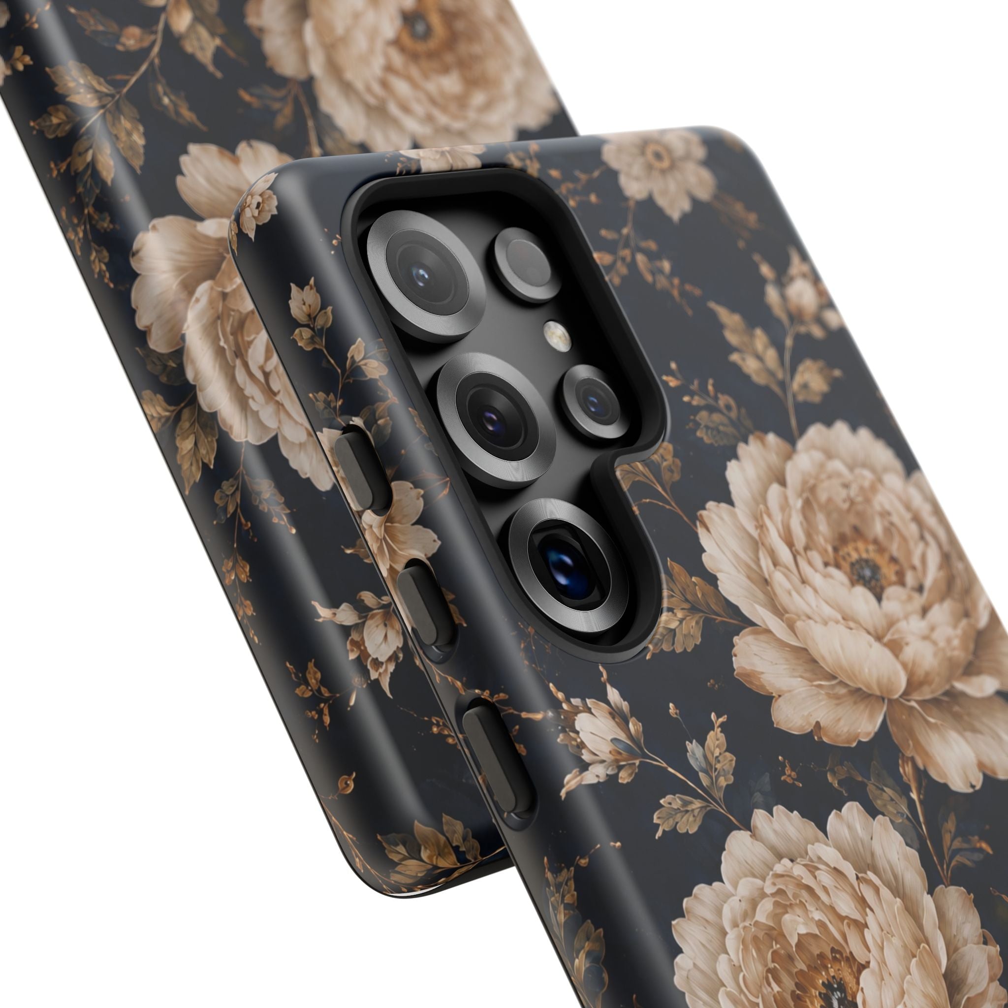 Floral Phone Case — Personalized Vintage Rose Protective Case