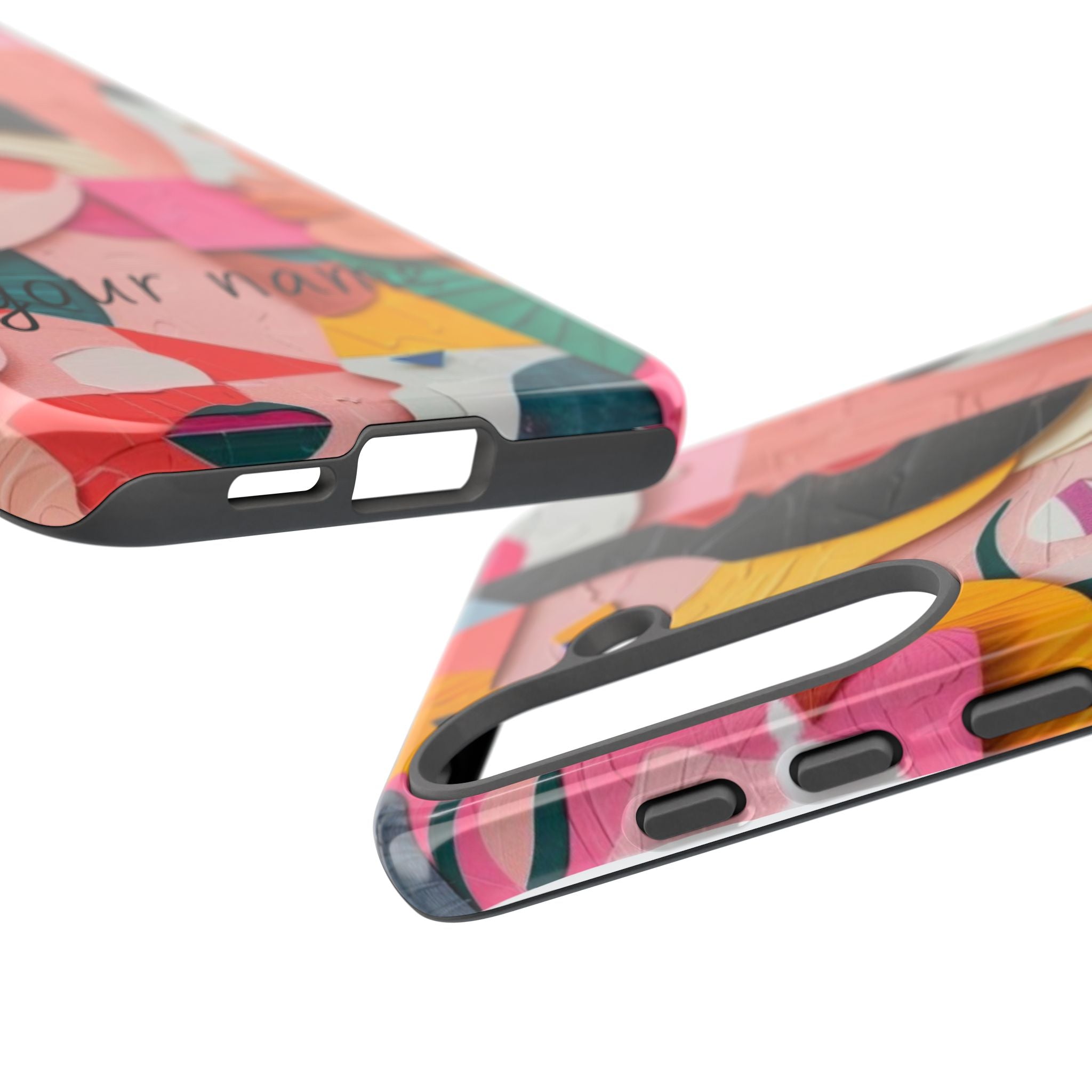Abstract Faces Phone Case — Colorful Pop Art Personalized Tough Case