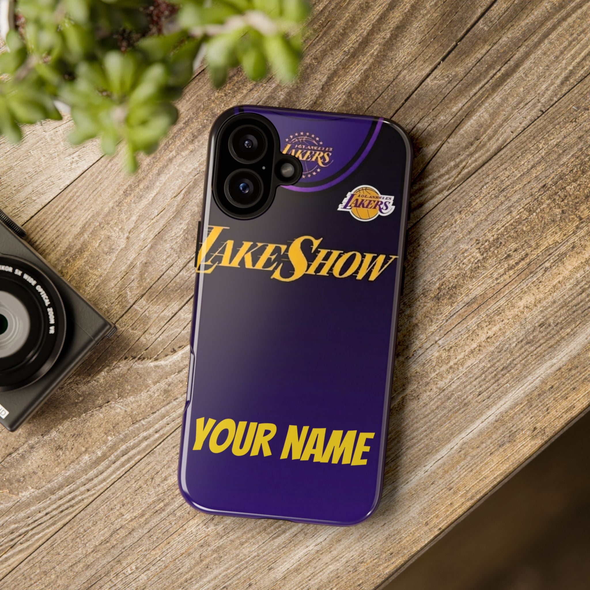 NBA Personalized Phone Case Lakers Tribute — Custom Name