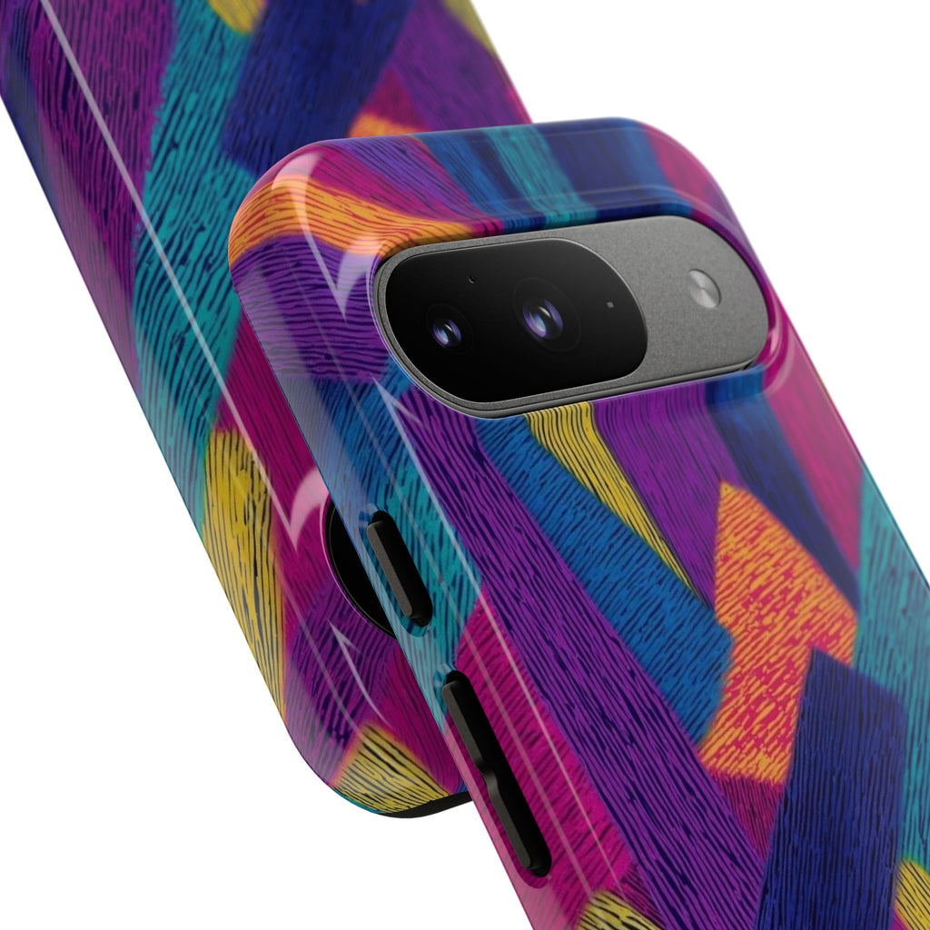 Personalized Colorful Abstract Phone Case — Custom 'your name' Design