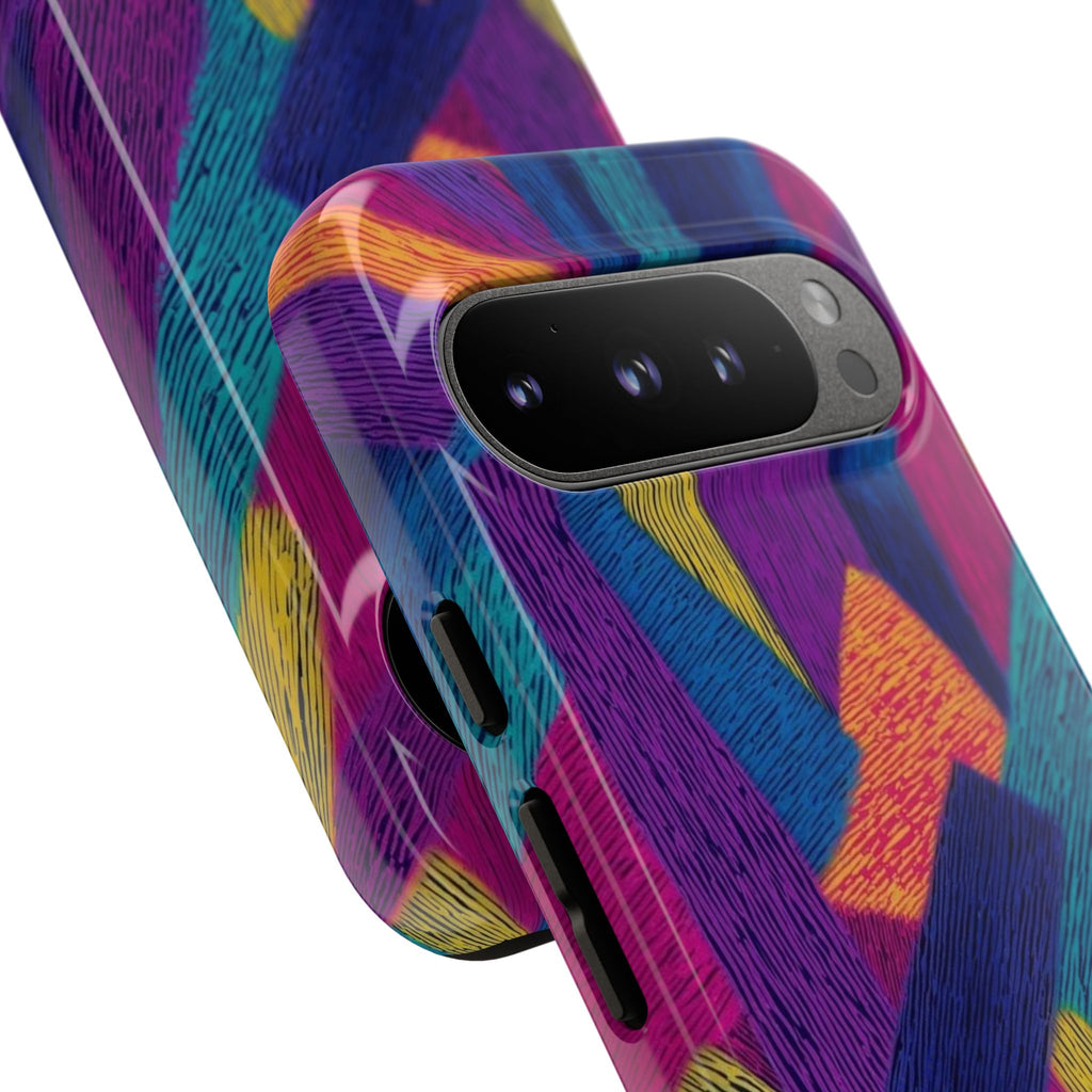 Personalized Colorful Abstract Phone Case — Custom 'your name' Design