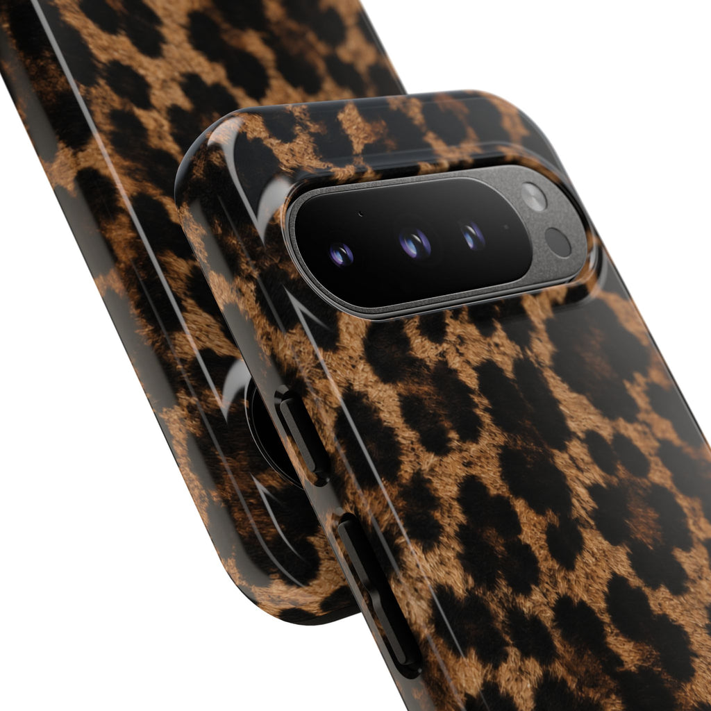 Leopard Print Phone Case — Personalized "your name" Monogram Tough Case
